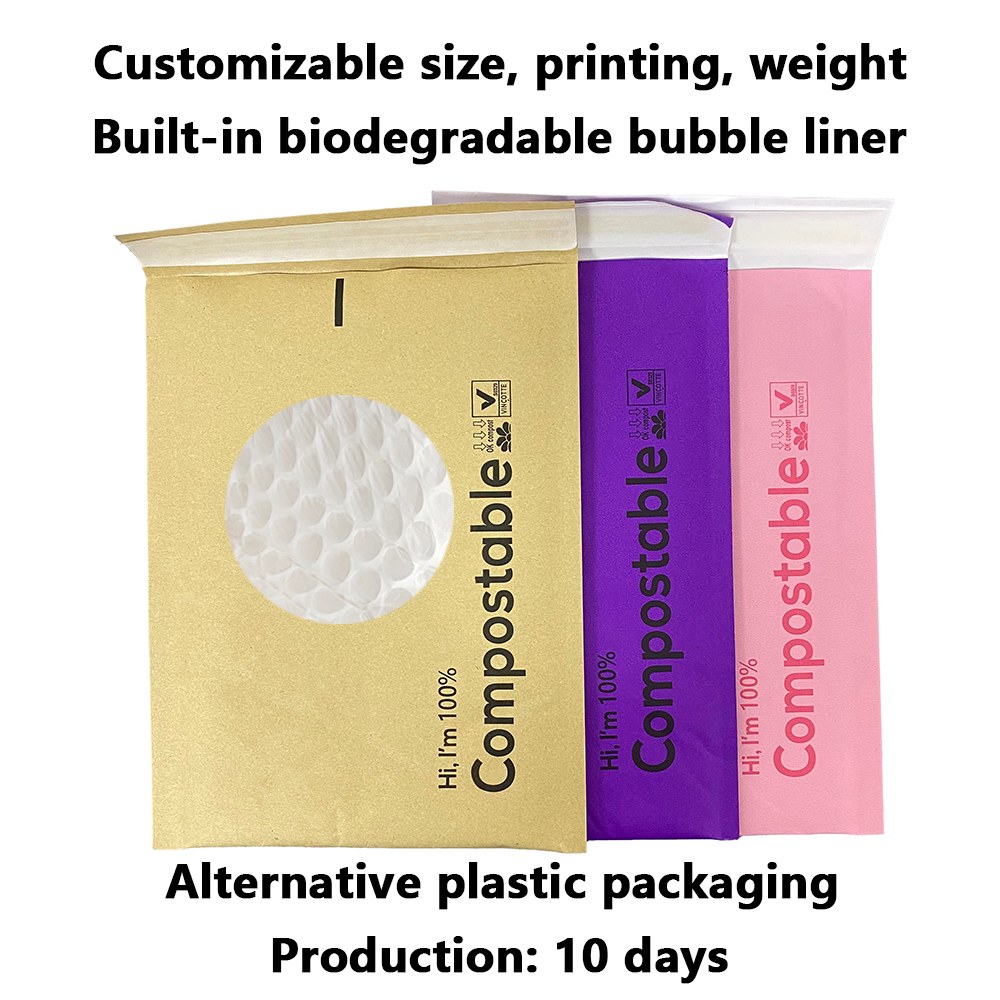 Zeal X Launches Kraft Paper Bubble Bag 100% Biodegradable Compostable Mailers for Sustainable Ecommerce Packaging