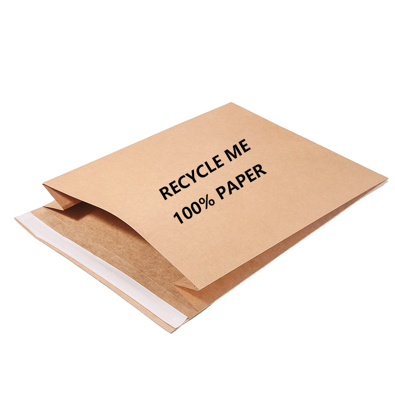 Side Gusset Recycled Paper Mailing Bags Deliver Expandable and Plastic-Free Packaging Solutions