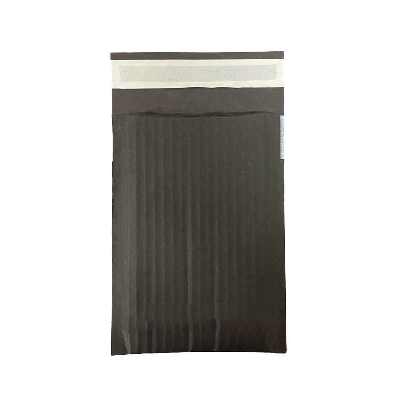Black corrugated paper mailing bag