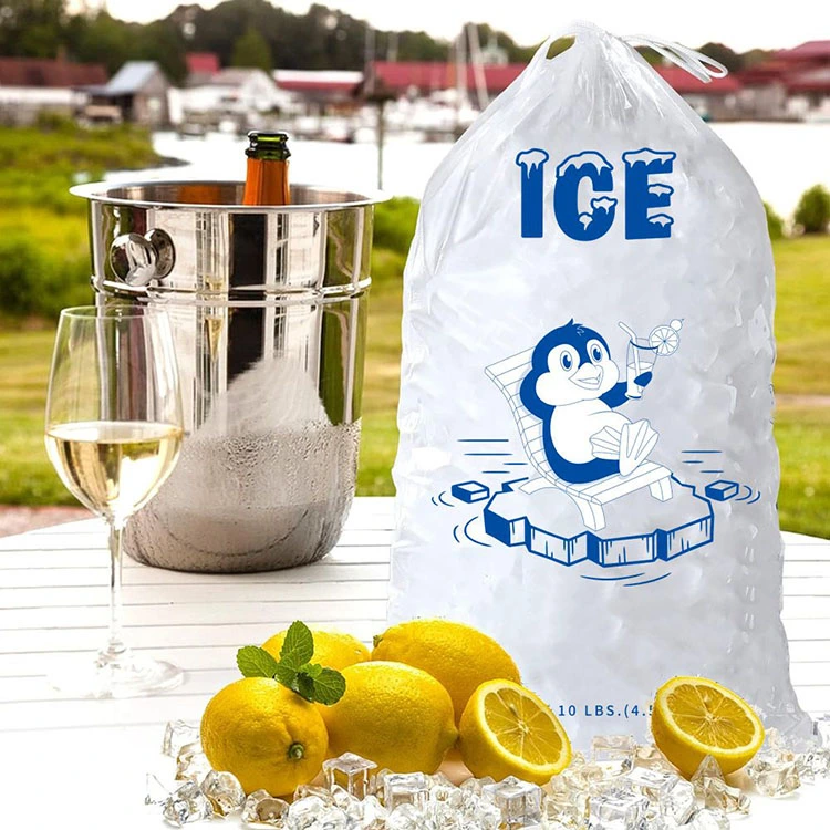 Draw rope ice bag