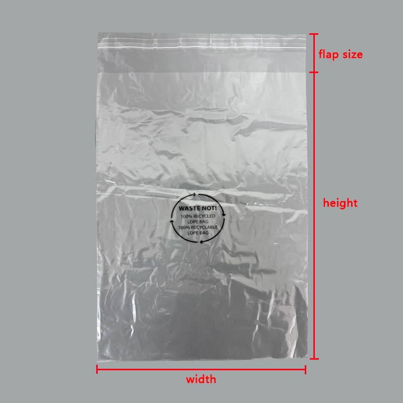 recycled poly bags GRS certified LDPE packaging PPWR sustainable packaging