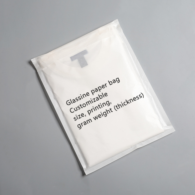 Custom printed glassine packaging bag for retail products