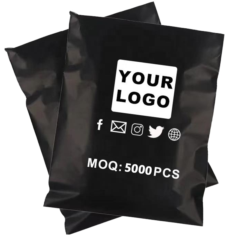 custom recycled poly mailer bags for e-commerce shipping