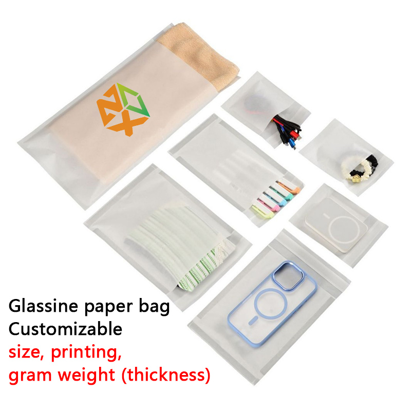 Custom Glassine Paper Bag with Water Repellent Surface